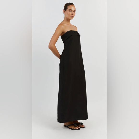DISSH Dresses Dissh Kai Black Strapless Midi Poshmark